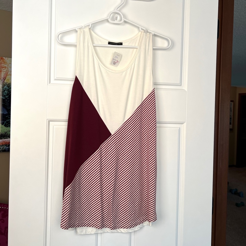 New and super cute unique sleeveless top!